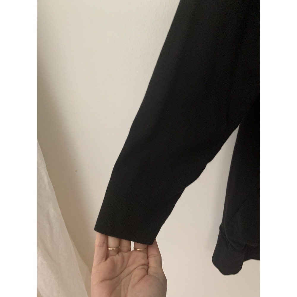 Pact 100% Organic Cotton Airplane Wrap Cardigan Black XL/XXL Travel Packable - Picture 8 of 12